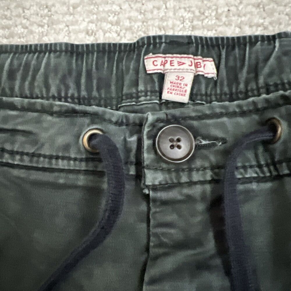 Cape Juby Jogger Pants Mens 32 Black Elastic Waist Slash Pockets Drawstring - Picture 4 of 8